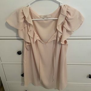 Ann Taylor LOFT light pink blouse. Size M.